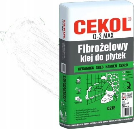 Cekol Klej do płytek fibrożelowy Q3 max 5 kg