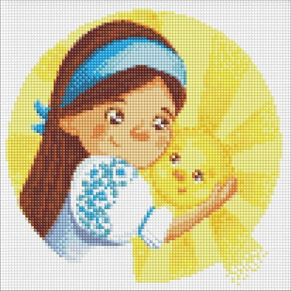 Diamentowa mozaika - Słoneczko 30x30cm