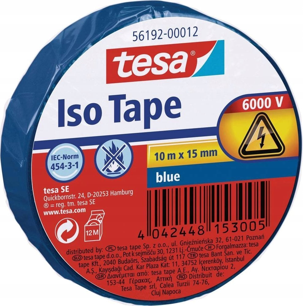 Tesa tesa Isolierband 10m 15mm blau