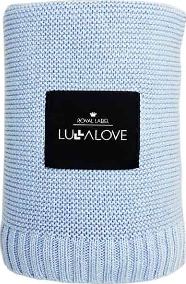 LullaLove Bambusowy kocyk 80x100 cm Baby Blue Lullalove