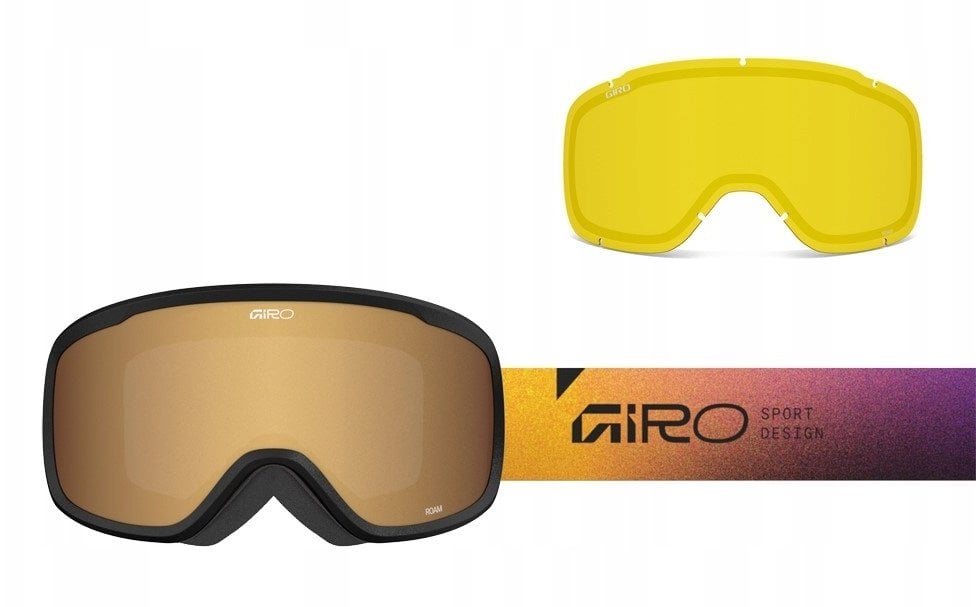 Giro Gogle zimowe GIRO ROAM PURPLE FADED (OTG) (Cylindrical) (szyba AMBER GOLD 19-42% S2 + YELLOW 80-99% S0)