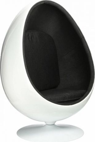 D2 Design Fotel Ovalia Chair biało czarny