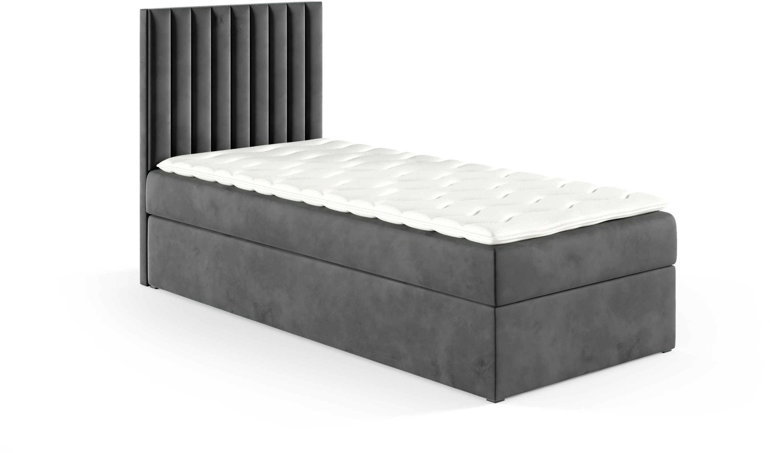 Łóżko kontynentalne Lilly Box 90x200 bez nóg riviera 91