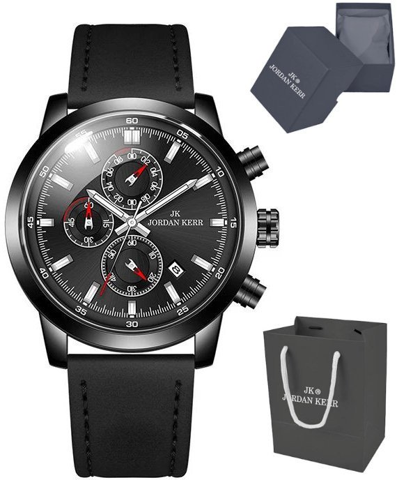 Zegarek Jordan Kerr L1076 IPB CTCP męski chronograf 44 mm .