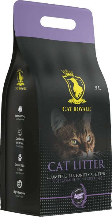 Żwirek dla kota Cat Royale Cat Royale Lawenda żwirek bentonitowy 5l