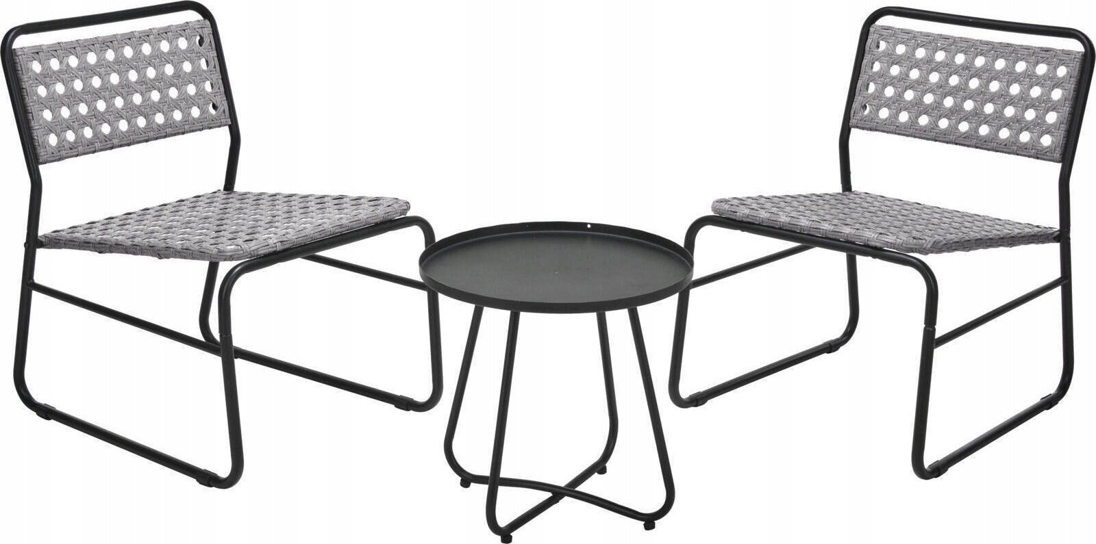 Ambiance Zestaw metalowych mebli ogrodowych, RATTAN