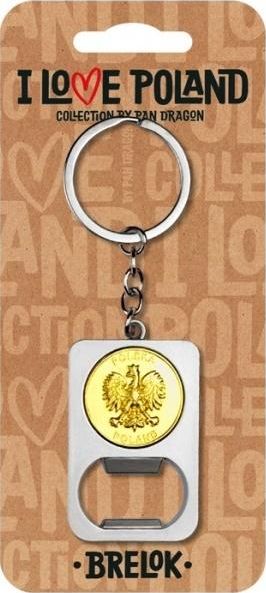 Breloczek Pan Dragon Brelok I love Poland Polska ILP-BRE-B-PL-05