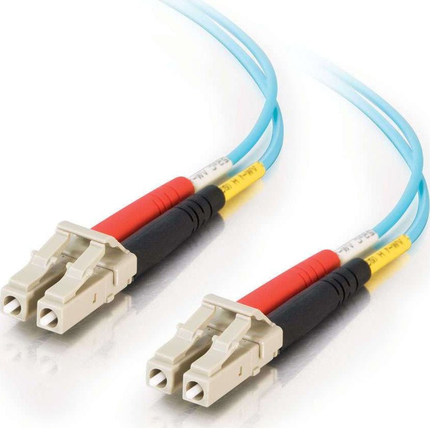 C2G LC-LC 10Gb 50/125 OM3 Duplex Multimode PVC Fiber Optic Cable (LSZH) - kabel sieciowy - do LC Multi-Mode (M) do LC Multi-Mode (M) - 3 m - włókno sz