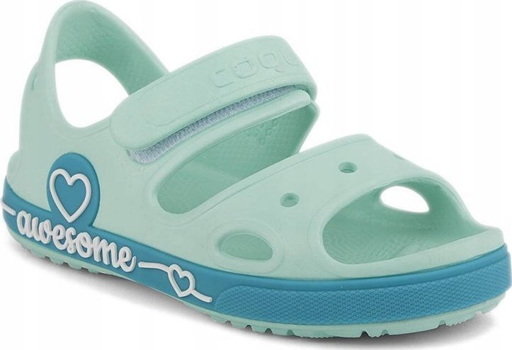 Coqui Sandały dla dzieci Coqui Yogi miętowo-turkusowe 8861-406-4419 20-21