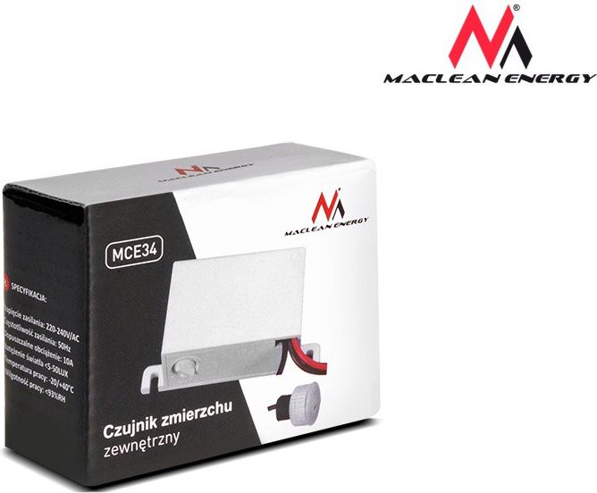 Maclean Czujnik zmierzchowy zewnętrzny sonda 2000W (MCE34)