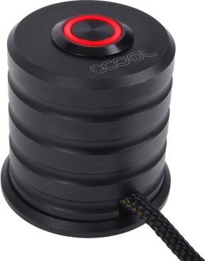 Alphacool Powerbutton z przyciskiem 19mm Czarny (1014950)