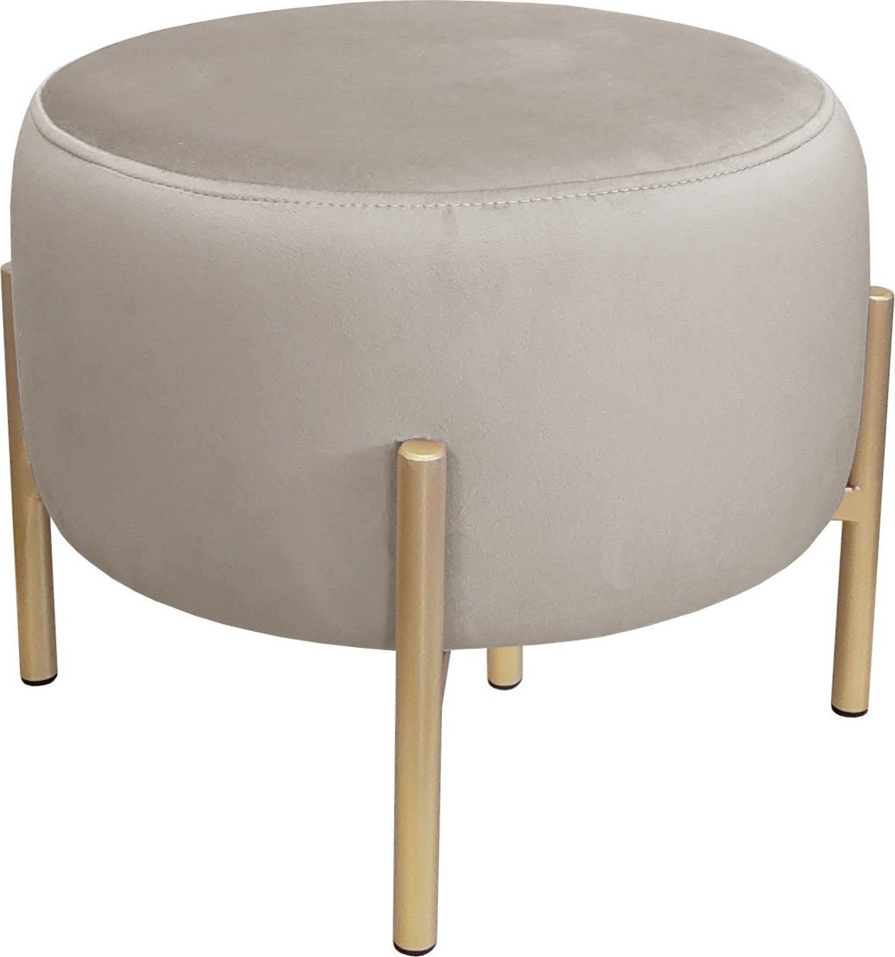 Atos Pufa OLA LOFT ławka podnóżek metal złota MG09