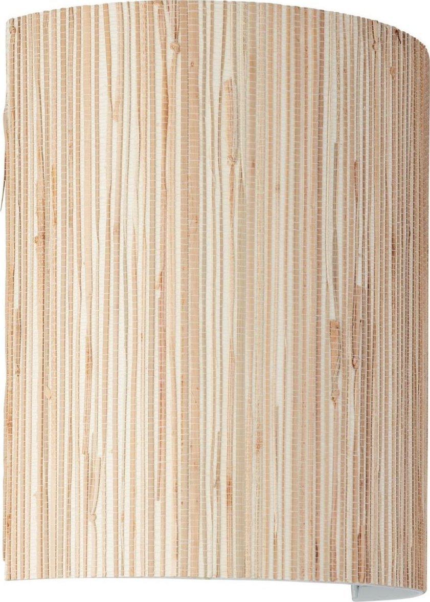 Kinkiet Brilliant Kinkiet półokrągły Wimea 99427/09 Brilliant boho trawa morska beż