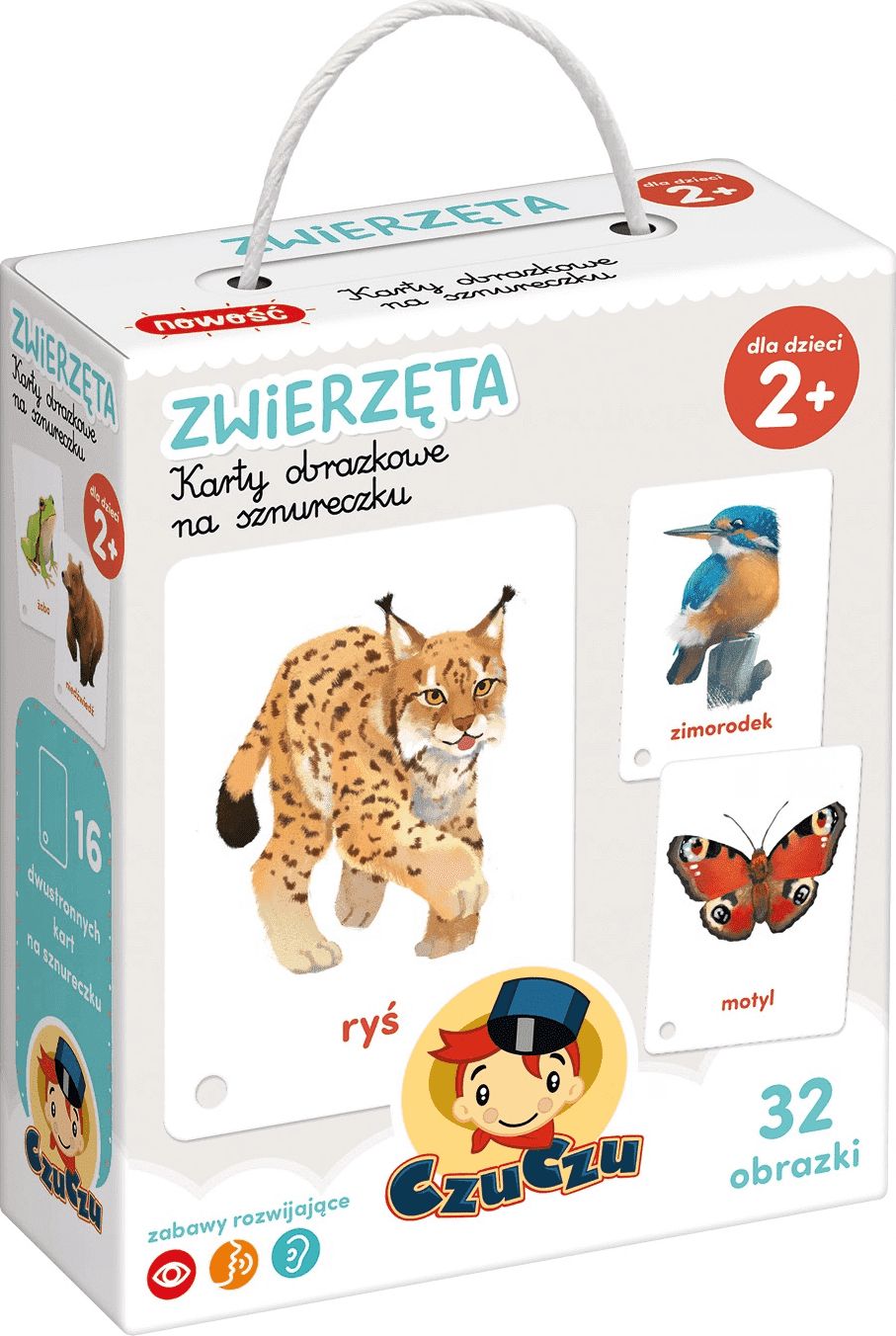 Bright Junior Media CzuCzu Karty Obrazkowe Na Sznurku Zwierzęta