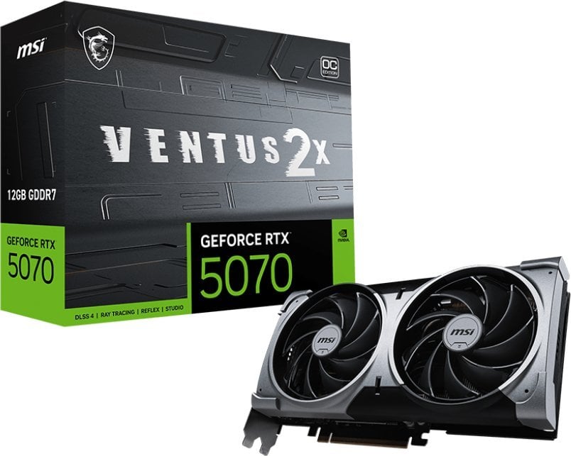 Karta graficzna MSI GeForce RTX 5070 Ventus 2X OC 12GB GDDR7 DLSS4