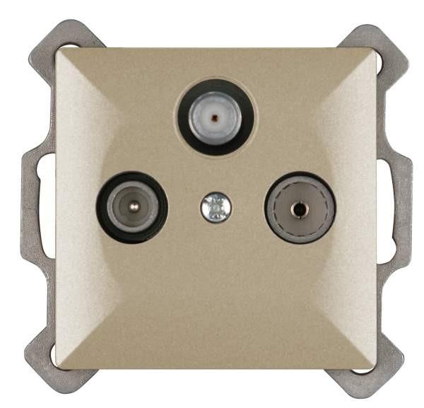 Opal Gniazdo RTV-SAT końcowe opal/perła satynowe