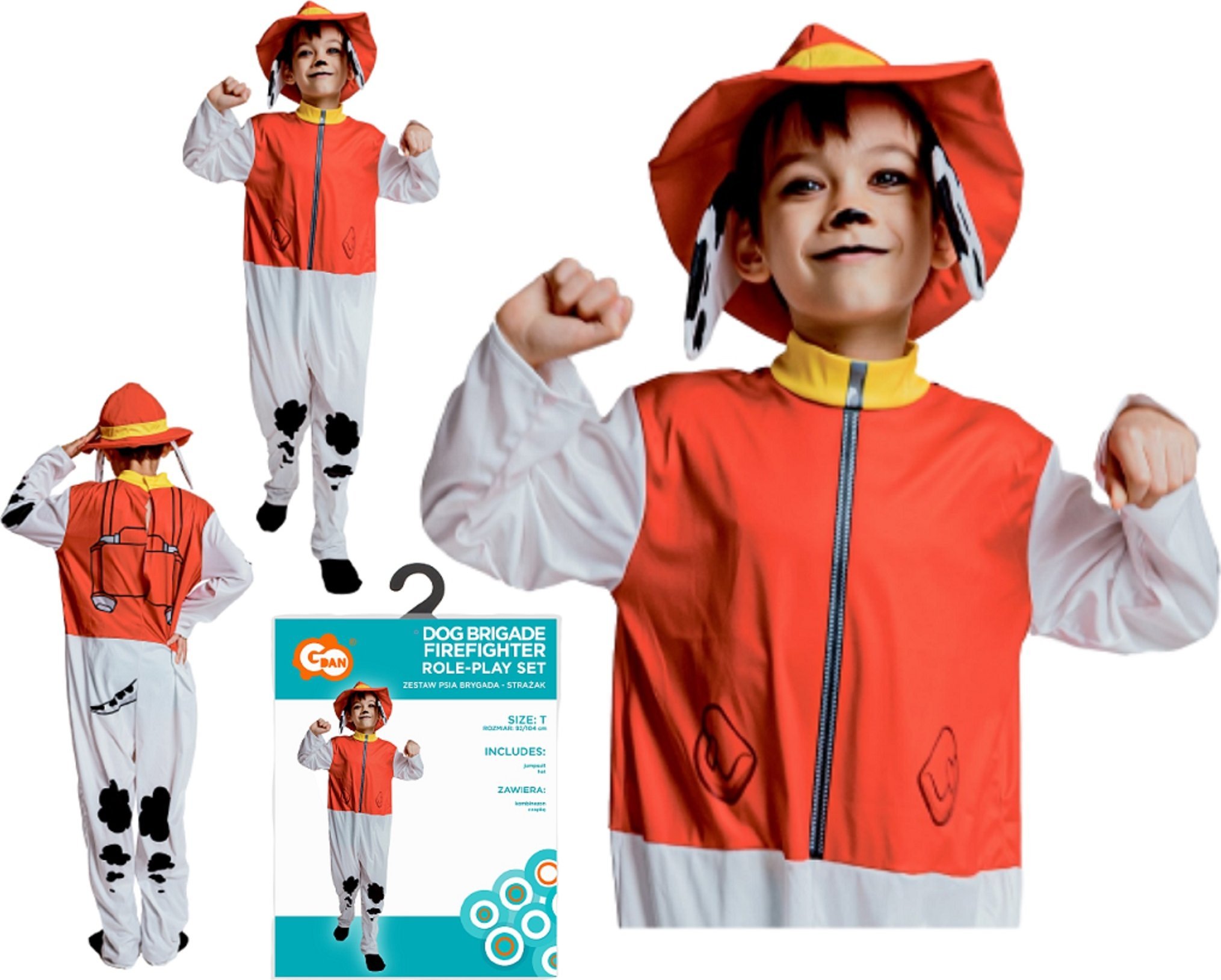 Kostium dla dzieci Strażak Psia Brygada 92/104