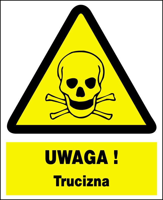 Mój dom Zoo-4 - Uwaga ! Trucizna - Znak Tablica