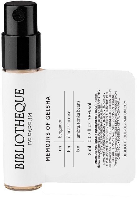 Bibliotheque de Parfum Memoirs Of Geisha woda perfumowana spray próbka 2ml