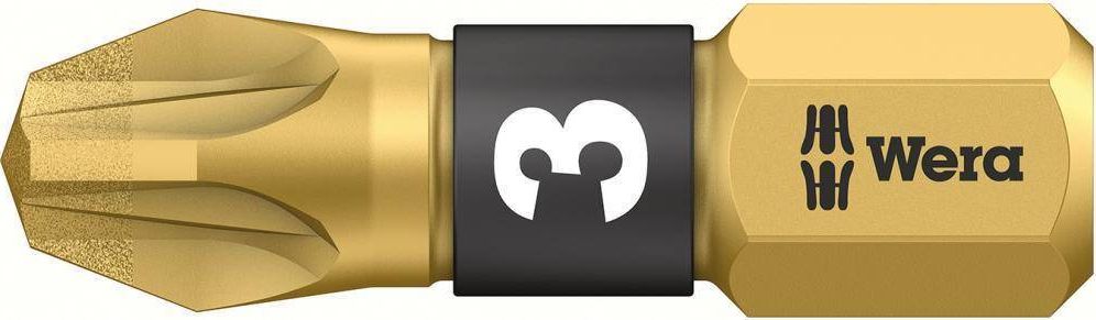 Wera Profesjonalny Bit Grot PZ 1,2,3 do Drewna Wera 25mm Pozidriv