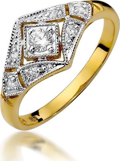 Best Diamonds złoty pierścionek z brylantem 0.19ct 8