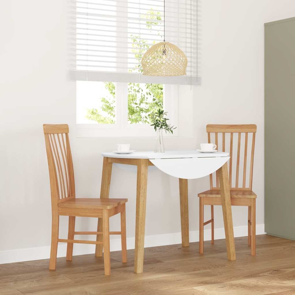 vidaXL Krzesła do jadalni 2 szt. lite drewno guma