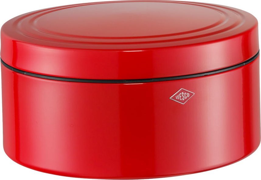 Chlebak Wesco Pojemnik na pieczywo okrągły czerwony Classic Line