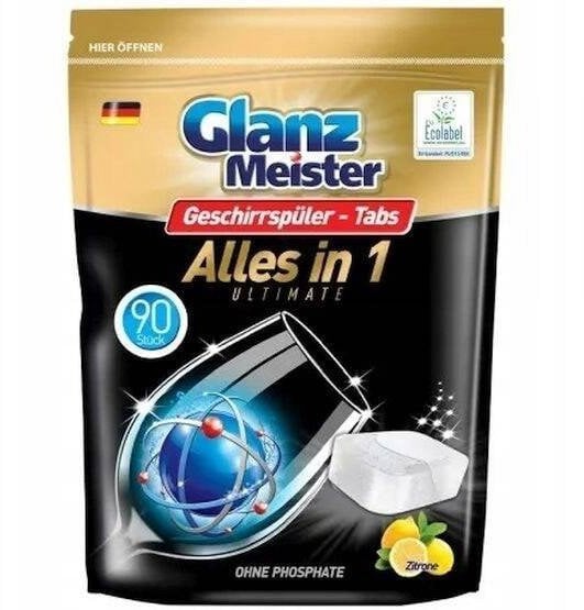 GLANZ Meister Tabletki do zmywarki 90szt Doypack PVOH Eco Label 1,44kg