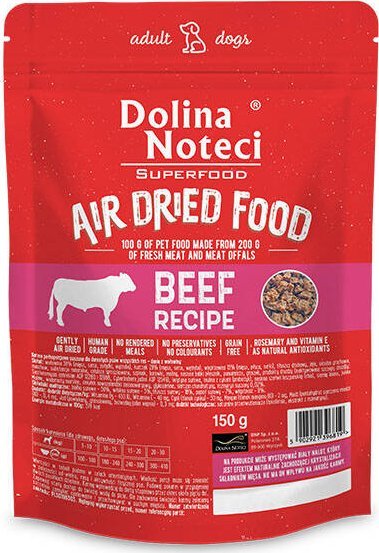 Dolina Noteci Superfood danie z wołowiny karma suszona dla psa 150 g