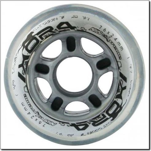 Nils Extreme Kółka PU 76x24 82A przezroczyste (16-30-016)