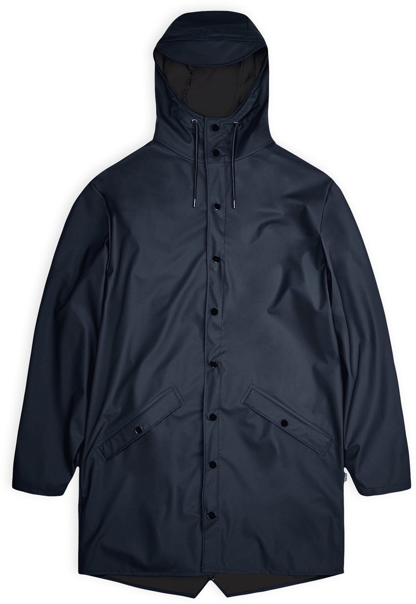 Rains długa kurtka przeciwdeszczowa LONG JACKET W3 12020 47 NAVY S
