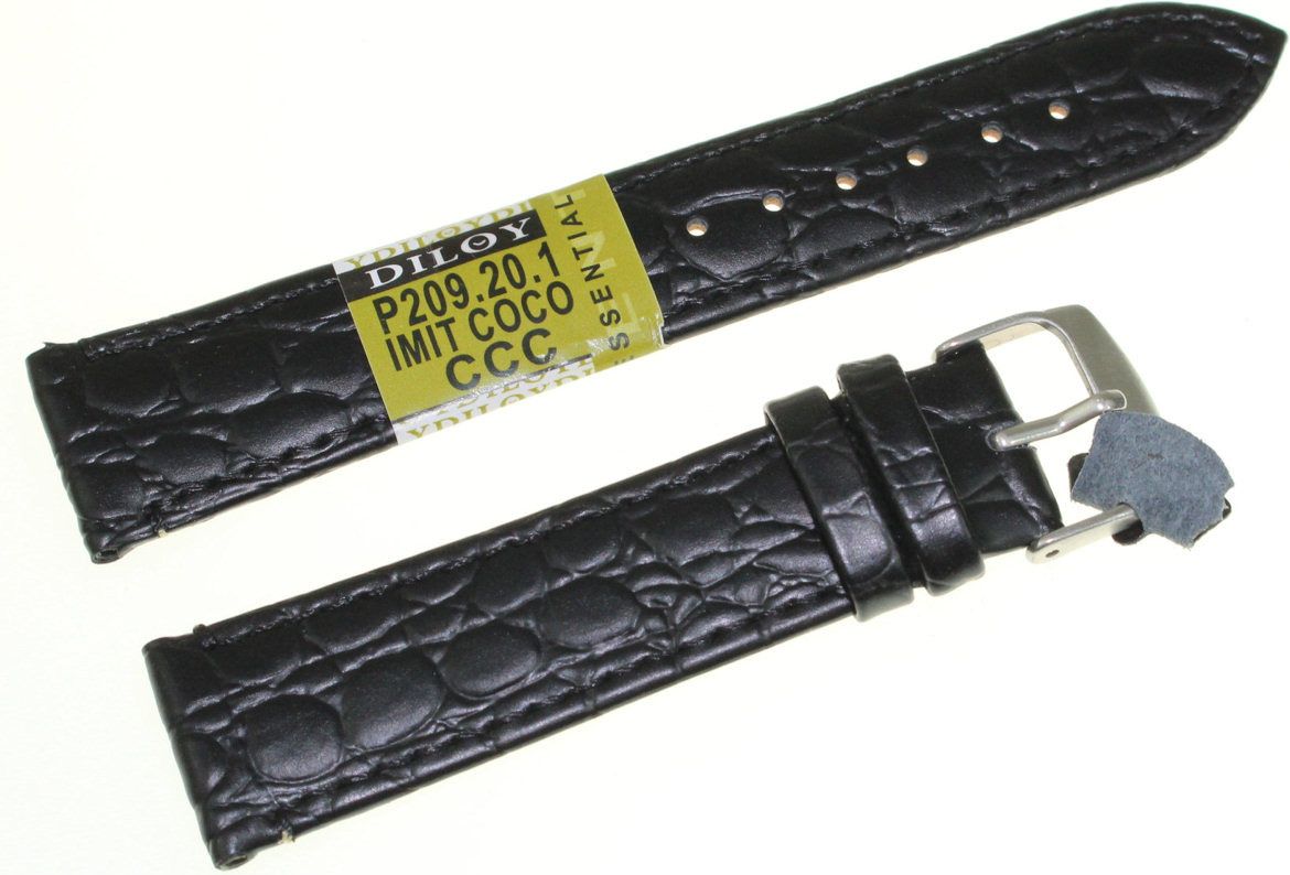 Diloy Skórzany pasek do zegarka 20 mm Diloy P209.20.1