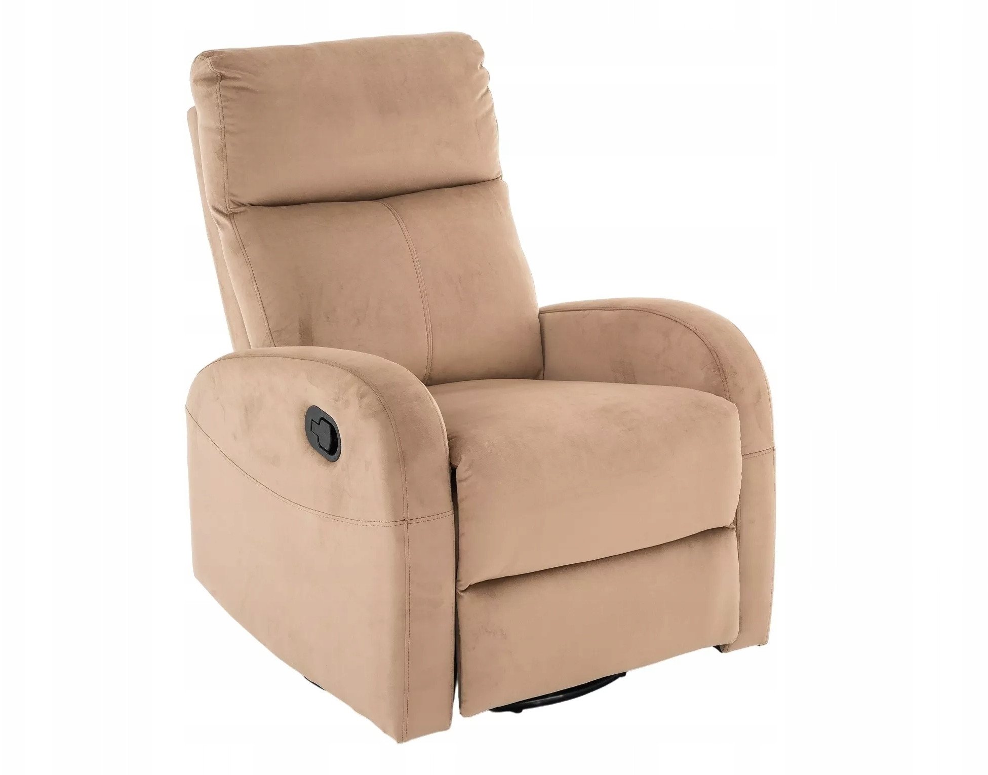 Fotel rozkładany z funkcją kołyski OLIMP VELVET beżowy