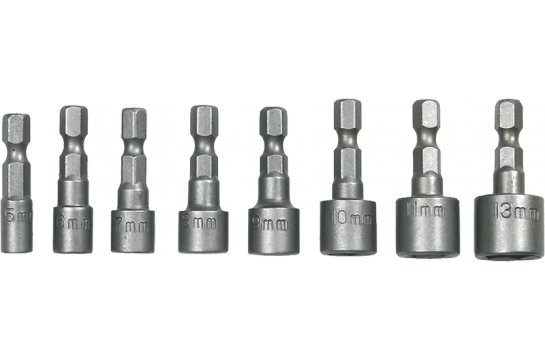 Topex nasadki wkrętaków 1/4 5-13 mm (39D387)