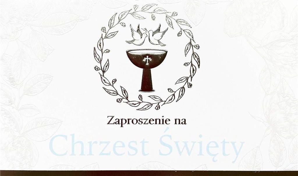 Armin Style Zaproszenie Chrzest Święty ZP-16 (10 szt.)