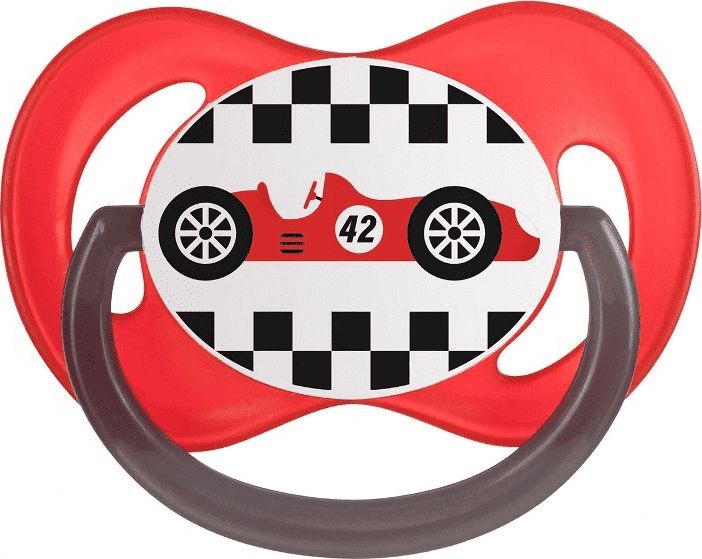 Canpol Smoczek 0-6 m symetryczny Racing, czerwony 22/571 Canpol babies
