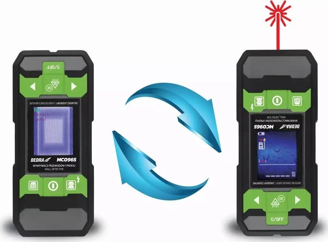 Dedra Wykrywacz przewodów, profili i dalmierz 40m