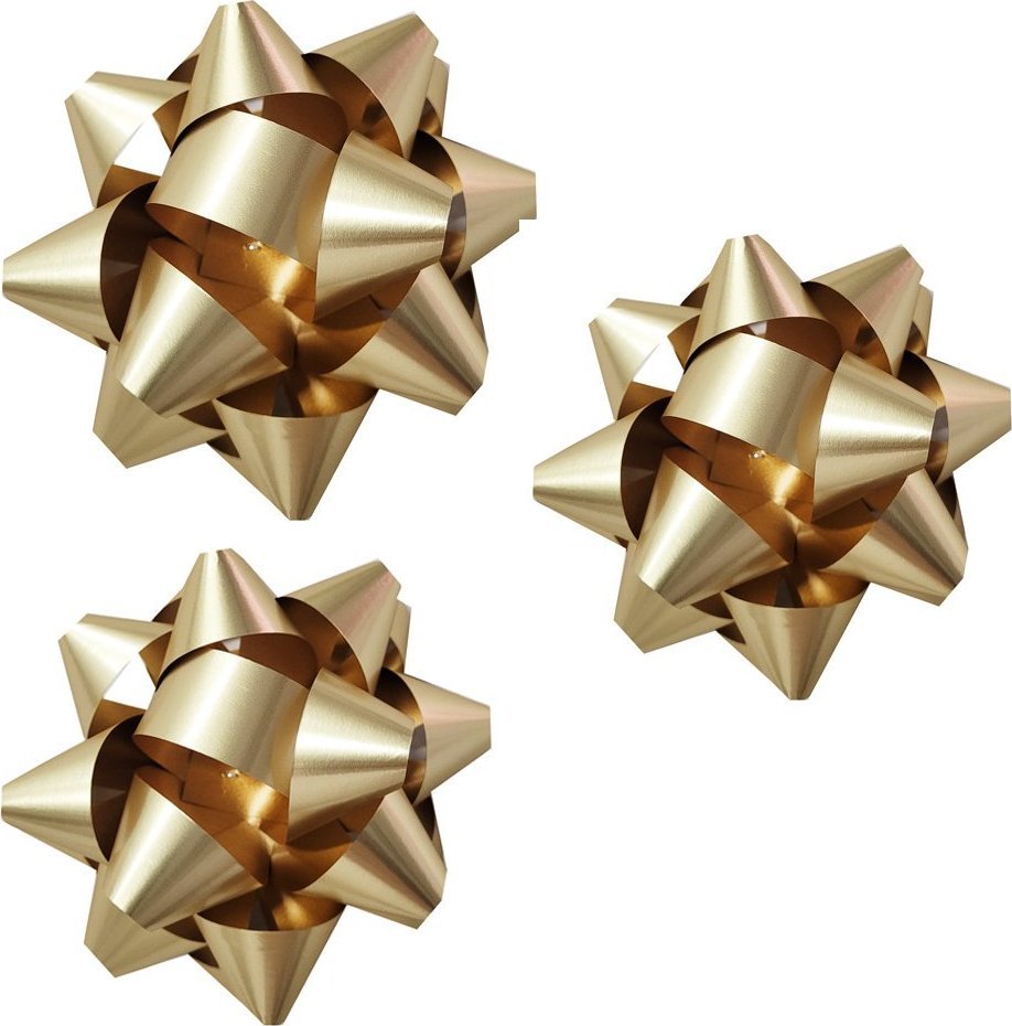 Fastima Zestaw Złota KOKARDA do prezentów 9cm B024