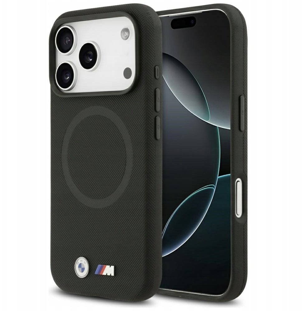 BMW M FW Metal Logo MagSafe Case for iPhone 17 Pro Max Black