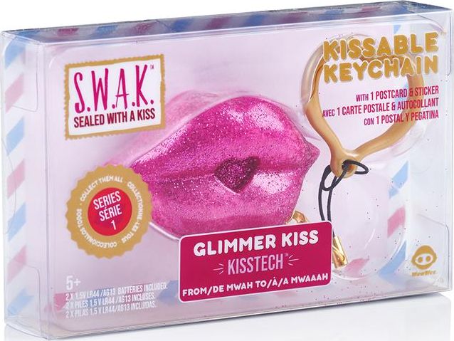 Breloczek WowWee S.W.A.K Interaktywne całuśne usta- brelok Glimmer Kiss