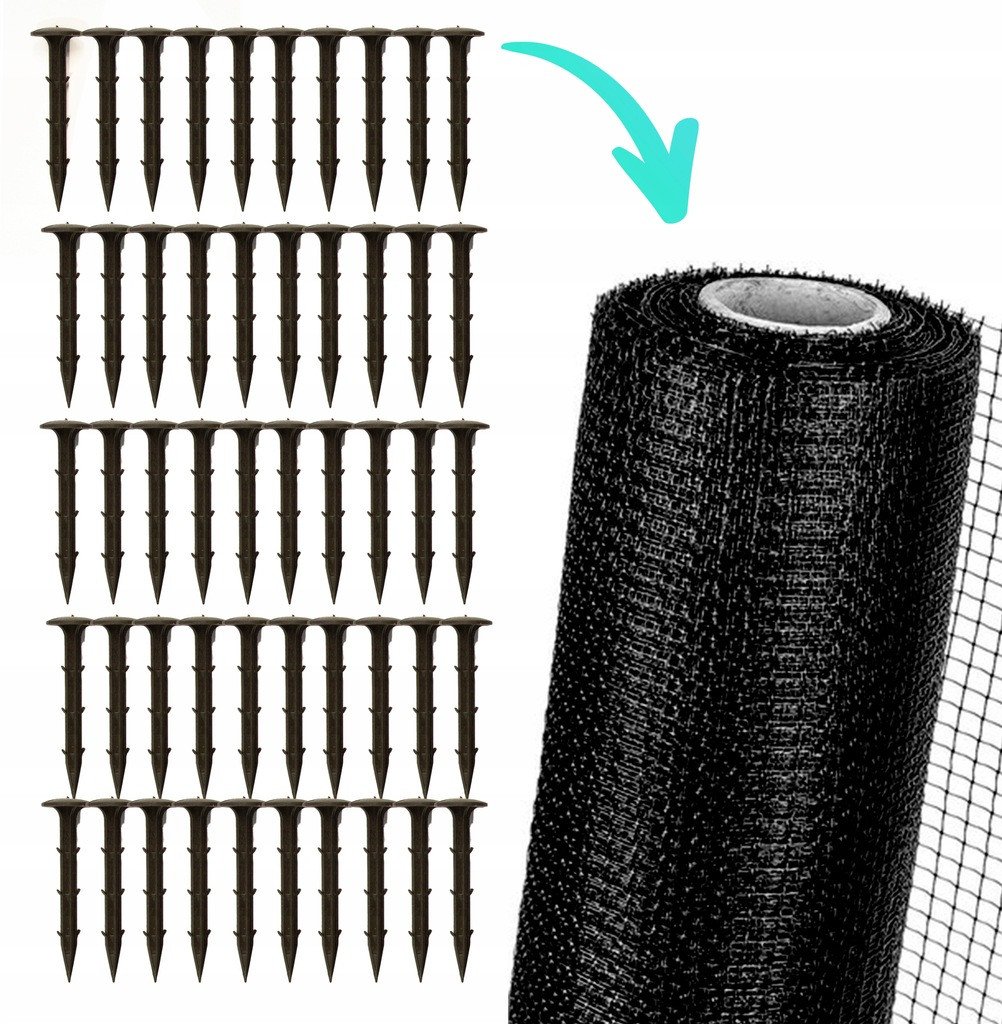 Kołki Kotwy Do Mocowania Agrowłókniny Siatki 50 sztuk