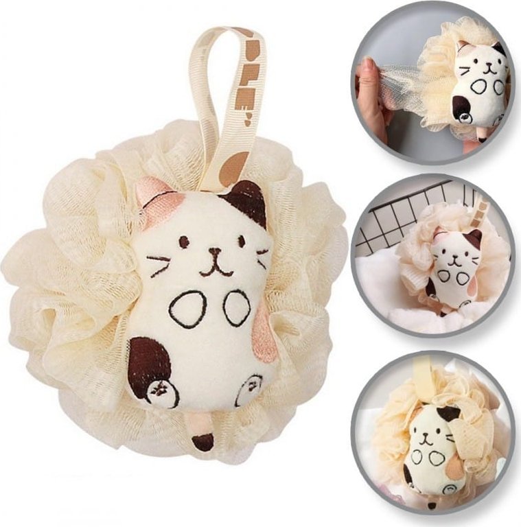 eCarla Szczotka gąbka do mycia ciała SWEETY na mokro XL 15cm GB15K