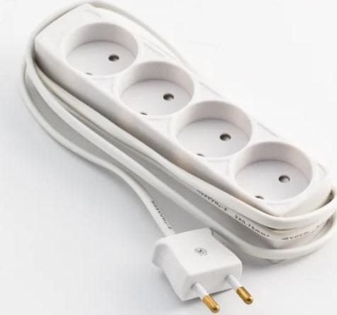 Kabel zasilający MicroConnect Microconnect GRUELU4H015 rozgałęziacz 1,5 m 4 x gniazdo sieciowe Wewnętrzna Biały
