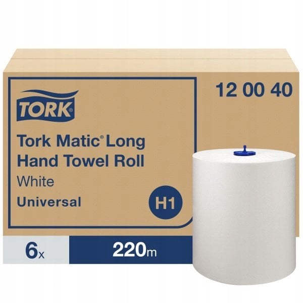 Tork Tork Matic 120040 - ręcznik papierowy w roli (System H1) 220 m - 6 rolek