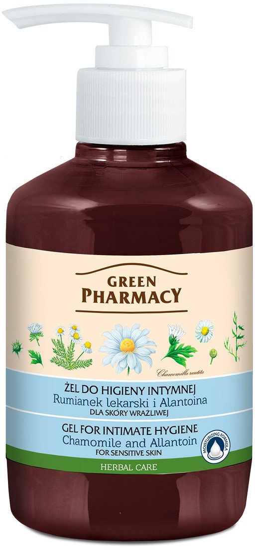 Green Pharmacy Herbal Cosmetics Body Care Żel Do Higieny Intymnej Rumianek Lekarski i Alantoina 370ml