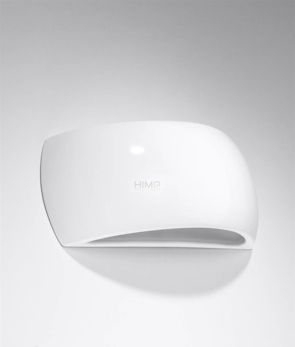 Kinkiet Sollux Lighting Kinkiet lakierowany PONTIUS biały połysk himp