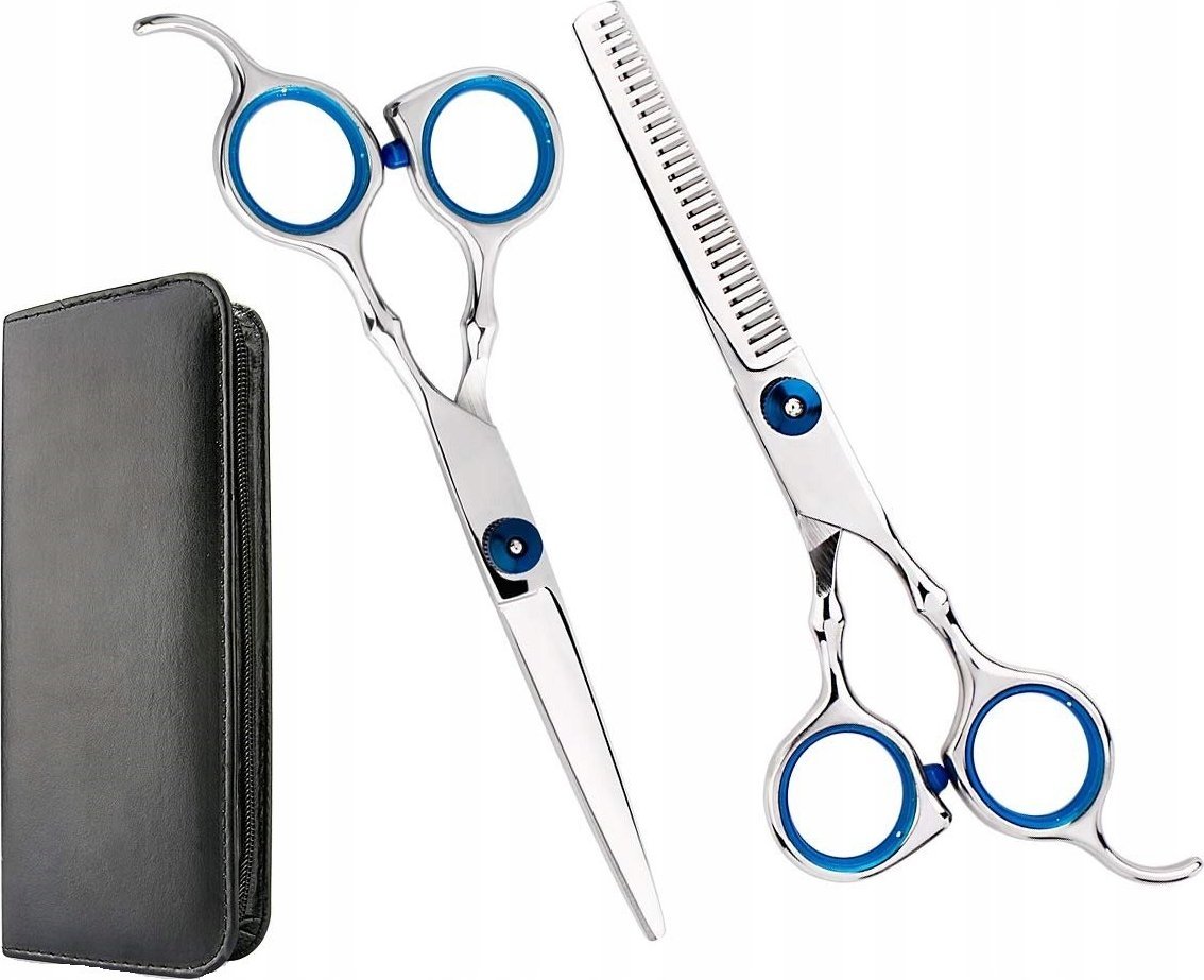 Korbi DEGAŻÓWKI NOŻYCZKI FRYZJERSKIE STRZYŻENIA 6,0 ETUI