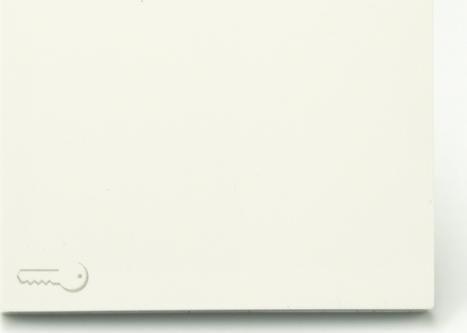 Efapel EFAPEL LOGUS90 KLAWISZ DO ŁĄCZNIKA ZWIERNEGO Z SYMBOLEM KLUCZ BIAŁY 90604 TBR