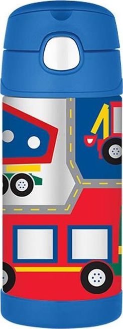 Thermos Termos dla dzieci TH-12001G Pojazdy 0.35 l Srebrno-niebieski