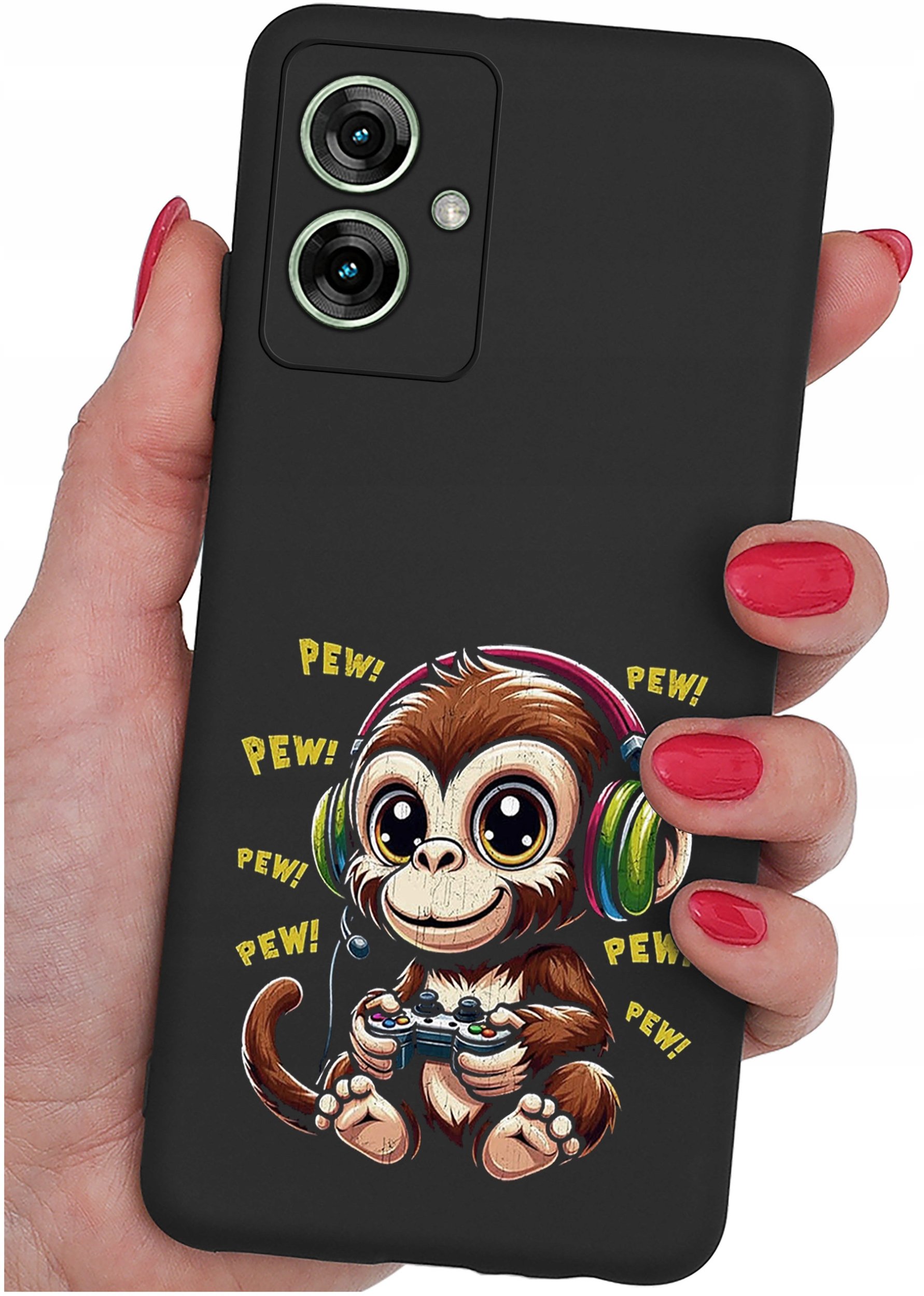 Etui do Motorola Moto G55 5G WZORY |SILIKONOWE MATT CASE + SZKŁO 9H